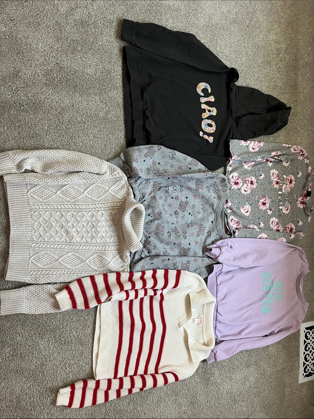 Kids girls long sleeve shirts